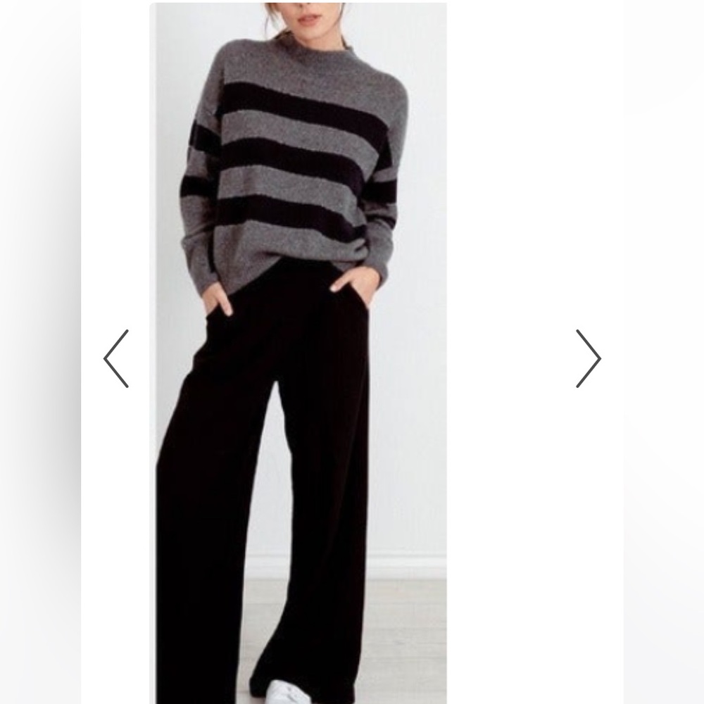 Rails / Ellise Charcoal Stripe Sweater - image 3